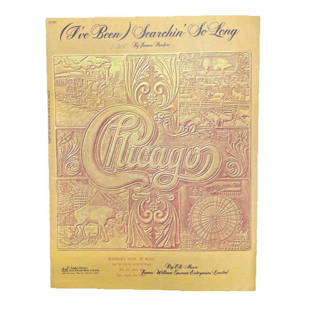 I've Been Searchin' So Long Chicago Sheet Music